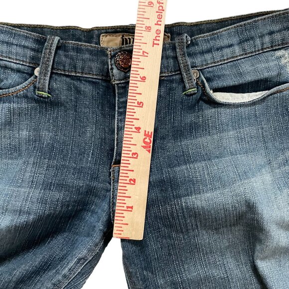 Indie Denim Embroidered Distressed Bootcut Jeans Women W29 Blue Western Countryg - Picture 14 of 16